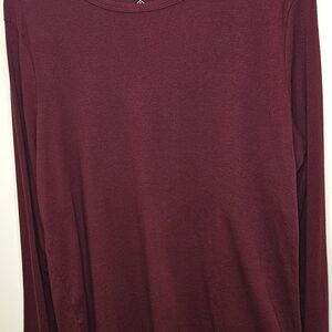 St. John's Bay Long Sleeve Tee in Deep Burgundy